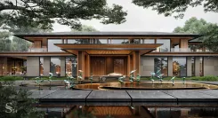 Project of a premium class cottage in Moscow by architectural bureau Studia 54