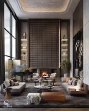 High-priced modern apartment interior by designer bureau Studia 54