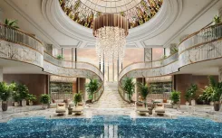 Роскошный дизайн-проект зала для приемов в Trump Towers, Индия от Studia 54