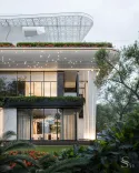 ELITE COTTAGE PROJECT IN INDIA WITH ROOFTOP GARDEN by Studia 54