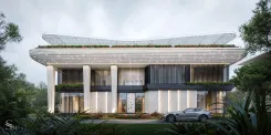 ELITE COTTAGE PROJECT IN INDIA WITH ROOFTOP GARDEN by Studia 54