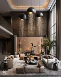 High-priced modern apartment interior by designer bureau Studia 54