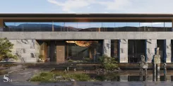 Premium architectural design of a mansion in India by Studia 54